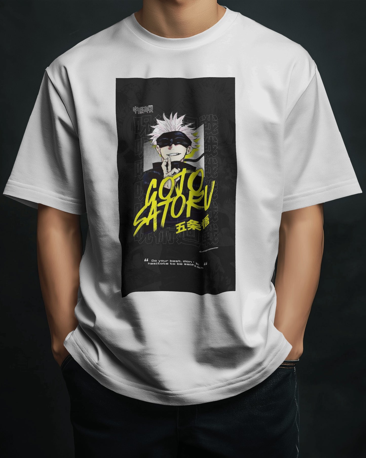 Gojo Satoru Anime Oversized T-Shirt – The Bozo Store