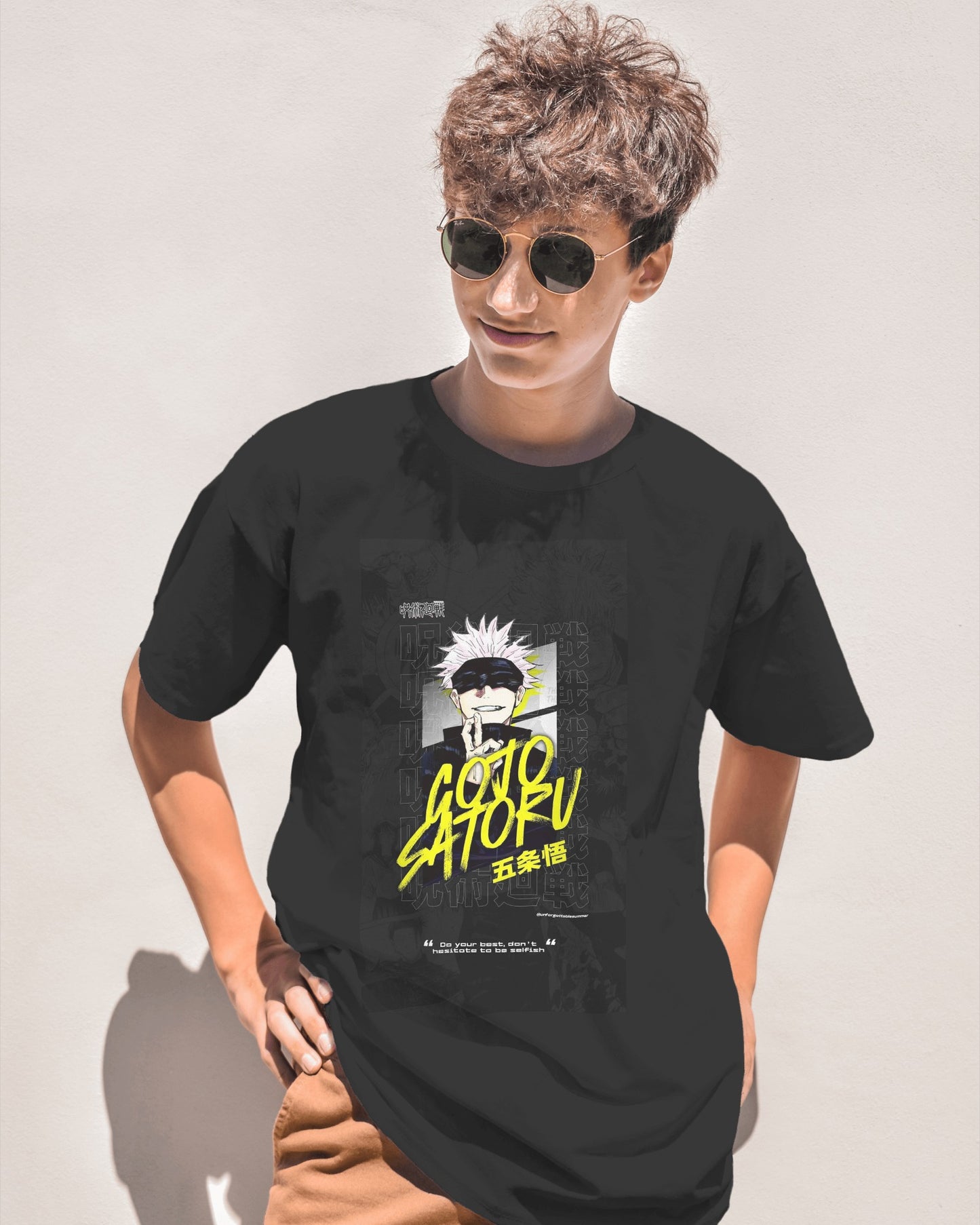 Gojo Satoru Anime Oversized T-Shirt – The Bozo Store